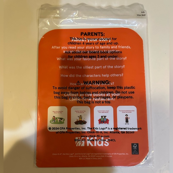 CHICK FIL A KIDS MEAL SUPER SAUCE STICKER TALES BELLA FROM BUFFALO 8” NEW SEALED - Picture 5 of 7